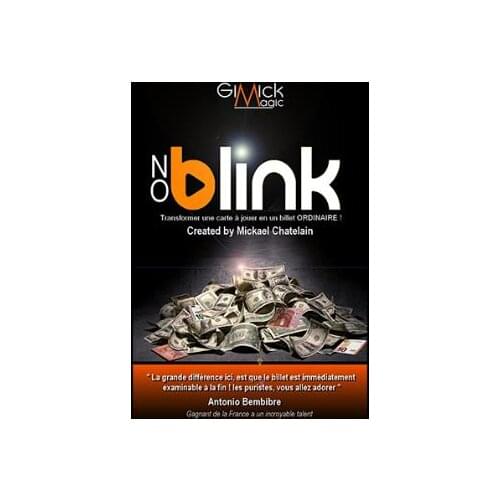 NO BLINK by Mickael Chatelain (Gimmick+online instruction) Card Magic Tricks Illusions Close up Magic Magician Toys Street Magia