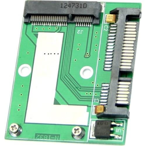 Mini NEW PCI-E Half Height mSATA SSD to 7mm 2.5" SATA 22pin Hard Sisk Drive PCBA
