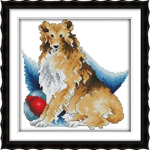 Joy Sunday Shepherd design Counted Cross Stitch Diy 11CT 14CT Cross Stitch Set Wholesale Cross-stitch Kits Embroidery Needlework
