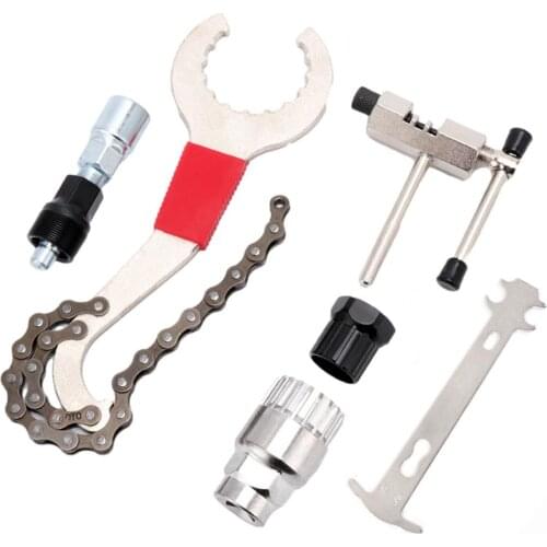 Bicycle Repair Tool Kits MTB Road Bikes Chain Cutter Bracket Flywheel Remover Crank Puller Wrench Maintenance Tools