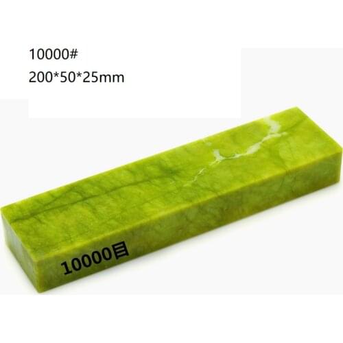 NEW Big 200*50mm Sharpener whetstone 10000# grinder stone Natural oil stone Green Agate stone grinder cutter Knife Sharpener