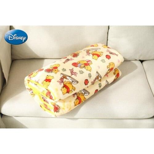 Disney Cute Cartoon Pooh Bear Coral Fleece Blanket Sheet Air Conditioning Blanket Office Nap Cover Blanket Blanke