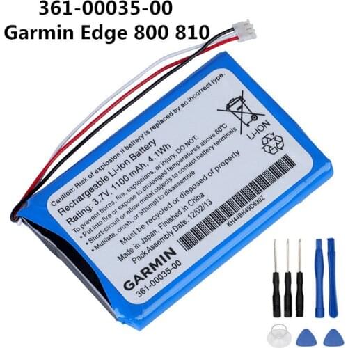 Original Replacement Battery For Garmin Edge 800 810 361-00035-00 361-00035-07 361-00035-03 Genuine Battery 1100mAh