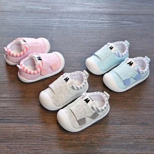 Autumn Infant Toddler Shoes High Quality Baby Girls Boys Shoes Soft Bottom Anti-slip Stripe Babies Kids First Walkers Shoes