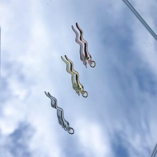 Snake Animal Necklace Pendant Simple Style Alloy Fashion Womens Birthday Jewelry Gift Free Shipping