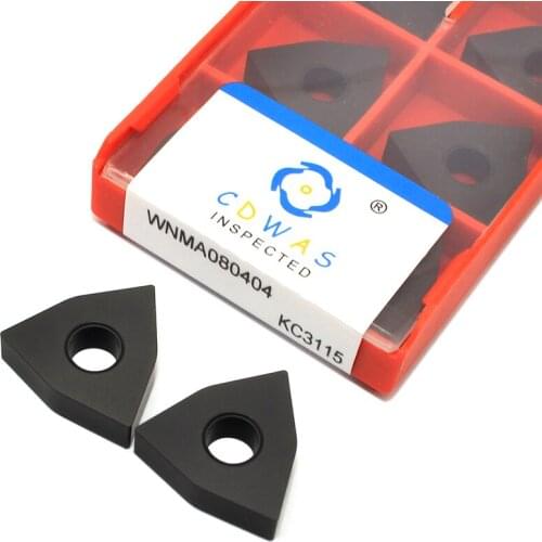 10PCS WNMA080404 KC3115 Flat Carbide Inserts High Quality External Turning Tool WNMG 080404 CNC Lathe Cutter Tool For Cast Iron