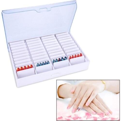 Clear Jewelry Box Compartments Organizer Nail Art Storage Case Salon Tools
