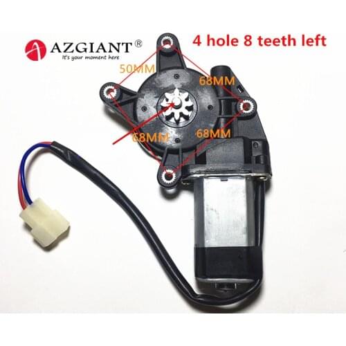 AZGIANT 12V Electric Car Window Motor Glass Lifter Regulator Left Right Convex Shaft For Mitsubishi 2000 adventure Parts