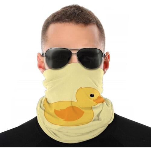 Rubber Duck Magic Scarf Neck Face Mask Men Women Fashion Tube Mask Little Tubular Bandana Versatility Headband Outdoor Camping