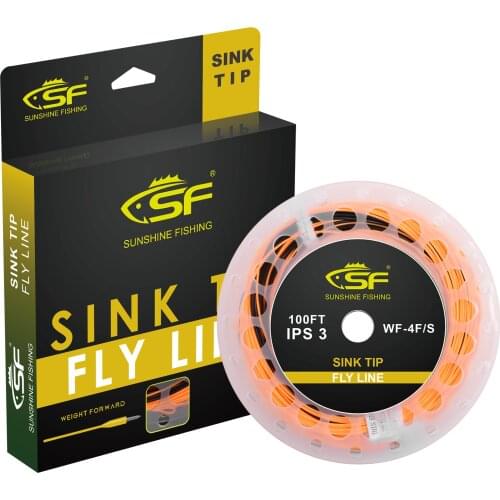 SF Hi-Viz Fly Line Fly Fishing Line Weight Forward Taper Floating Sinking Tip Line 100 FT WF 3 4 5 6 7 8 9 wt IPS 3.5