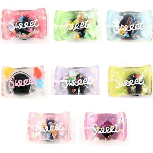 Sweet Candy Shoe Buckle Color Sequin Transparent Homemade Accessories Bracelet Hole Shoe Shoe Buckle Accessories Kid Girl Gift