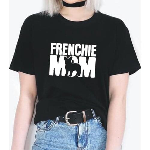 Funny French Bulldog Mom Harajuku Tshirt Women Tops Hipster Casual Short Sleeve Tee Shirt Femme Summer Plus Size Women T Shirt