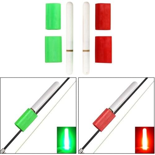 Fishing Rod Light Stick Mini LED Night Fishing Glow Sticks Fishing Float Fluorescent Rod Tip Accessories (Exclude Battery)