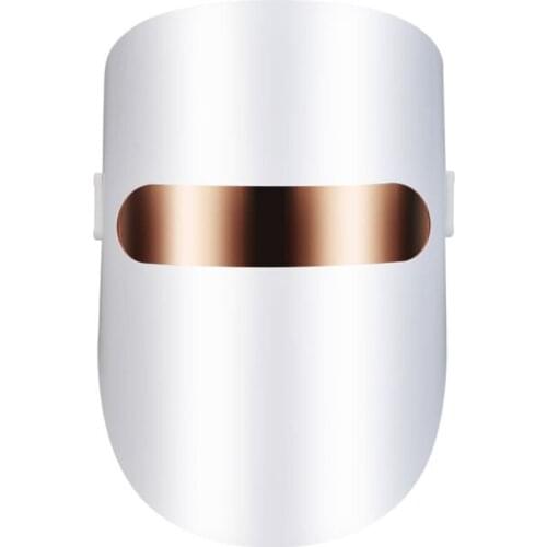 H7JC LED Face Mask Light Therapy, 32led Light Therapy Facial Skin Care Mask - Blue Red & Orange Light for Acne Photon Mask