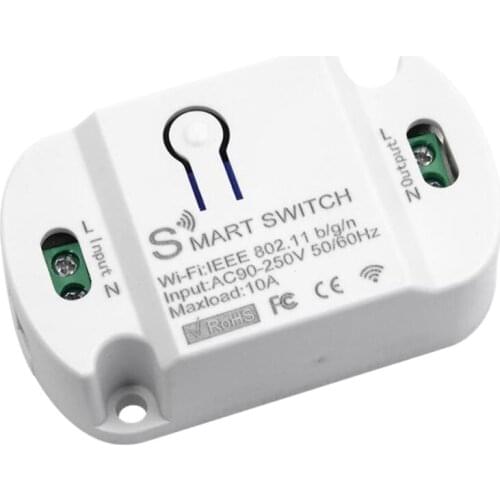 Wifi Smart Switch Smart Home Automation Compatible with Tuya Alexa Google Home 10A Wifi Switch