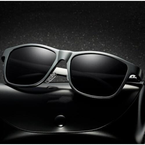 High-end Pilot Squared Driver Sun Glasses Polarized Mirror Sunglasses Custom Made Myopia Minus Prescription Lens -1 to -6