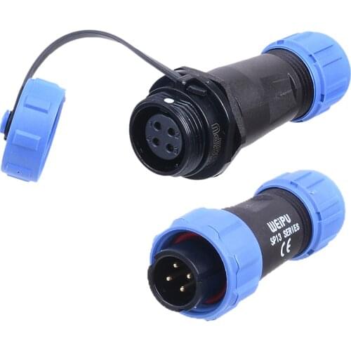 WEIPU SP1310/P+SP1311 IP68 In-line Cable Adapter Waterproof Aviator Electrical Wire Connector 2Pin 3Pin 4Pin 5Pin 6Pin 7Pin 9Pin