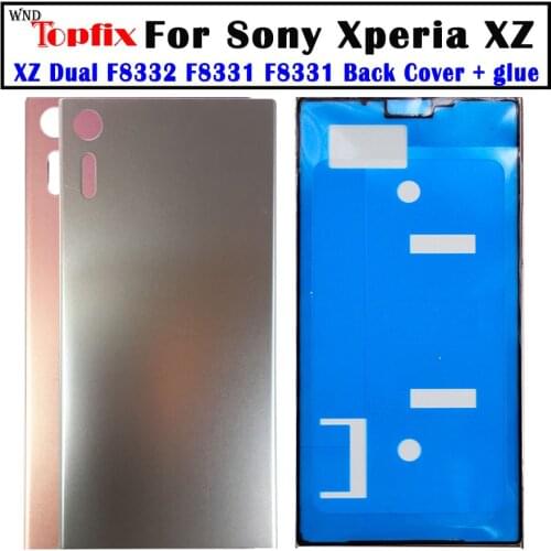 For Sony Xperia XZ Back Battery Cover Door Rear Glass Housing Case For Sony XZ Battery Cover XZ F8332 F8331 housing