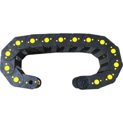 1 meter 35*75*R100 open type plastic towline for CNC Router cable drag chain with end connectors