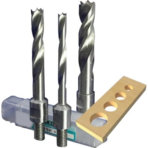 1pc 6.35--12.7 mm SHK high speed steel HSS screw drill woodworking thread drills CNC broach hole tools bore hole bits