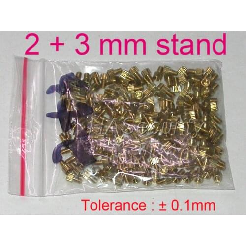 2+3mm (100pcs) brass stand / brace / puncheon for security camera PCB module installation assembly