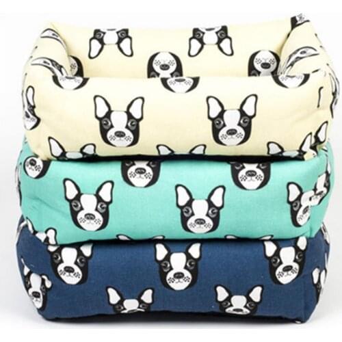 2 Style Printed Dogs Bed For Small Medium Large Dogs Pet House Waterproof Bottom Soft Fleece Warm Cat Bed Sofa House S-L