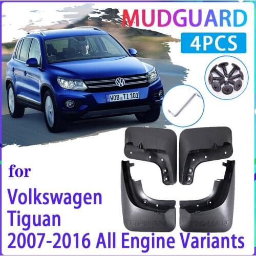 4 PCS Car MudFlaps for Volkswagen VW Tiguan MK1 2007~2016 Mudguard Splash Guards Fender Auto Accessories