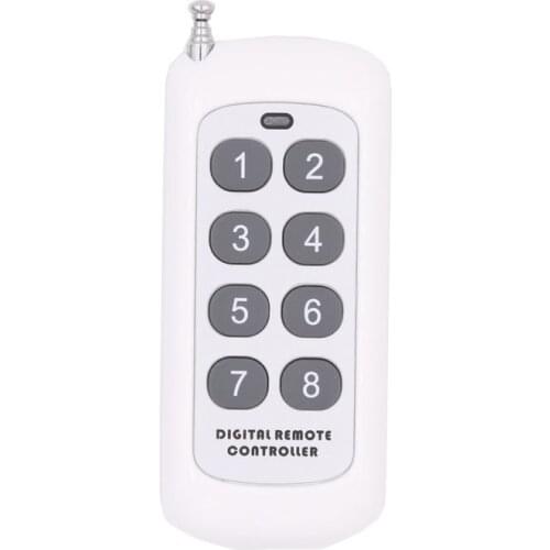 433MHz Universal Remote Control 1527 Learning Code 8 Button Transmitter For Smart Home Garage Door Opener no clone