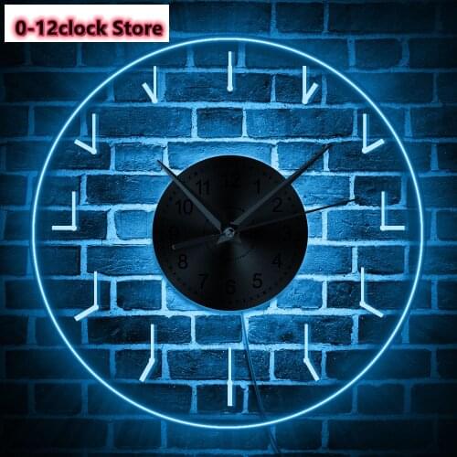 Needle Time Acrylic Wall Clock Home Decor Luminous Watch Simple Timepiece With Light Home Decorative Gift For Friends
