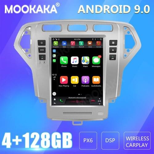 For Ford Mondeo Fusion MK4 2007-2010 Car Radio Screen GPS Navigation 128GB Android CARPLAY Multimedia Player Audio
