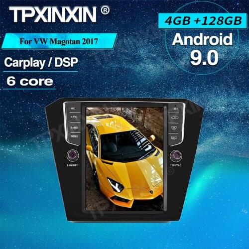 Android 9.0 4+128G Tesla Style Carplay Car GPS Navigation For Volkswagen Magotan 2017+ Multimedia Player Autoradio Audio Stereo