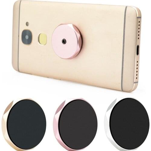 Car Mount Support Magnetic Car Phone Holder Universal Wall Desk Metal Magnet Sticker Stand Phone Holder For Xiaomi For IPhone