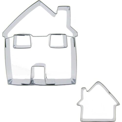 Big House,Mini Log Cabin 2 piece biscuit cutting molds, baking tools, cake decorating soft candy tools