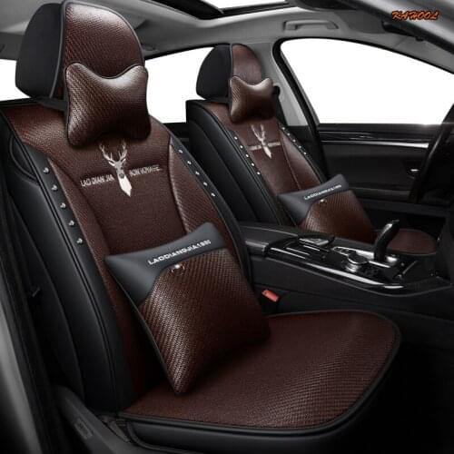 KAHOOL flax car seat covers for Honda all models accord CRV XRV Odyssey city crosstour civic crider vezel fit car seats