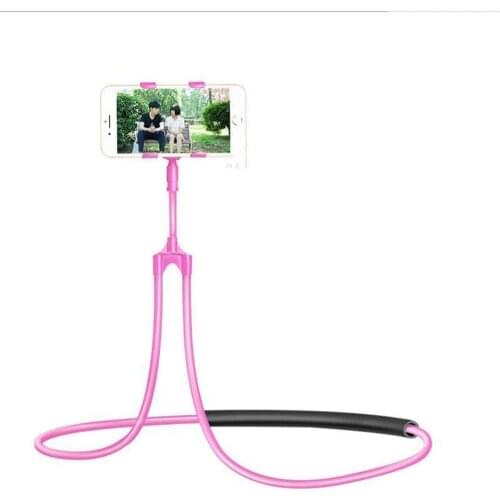 Hot 360 Rotating Lazy Neck Hanging Bracket Flexible Necklace Bracket Bed Support Smartphone Mount Stand Mobile Phone Holder