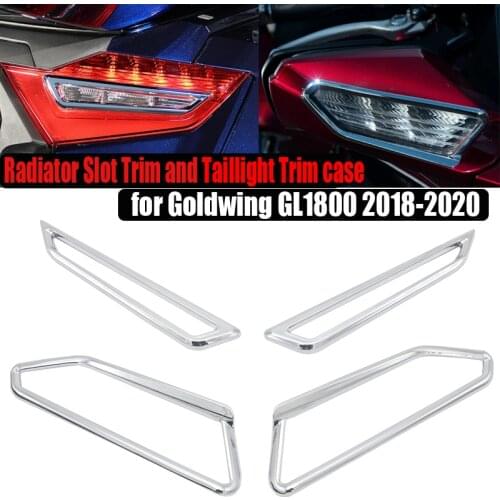 Motorcycle Chrome Decorative Cover Mirror Surround and Taillight Trim Case for HONDA Goldwing GL1800 2018+ Up
