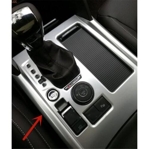 ABS Chrome Water cup Decorative frame Gearshift Decorative frame Prevent Scratch Car styling For Volkswagen Teramont 2017-2019