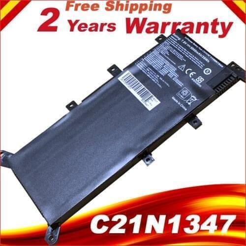 HSW 7.6V 37WH 4900mAh C21N1347 Laptop Battery For ASUS X554L X555 X555L X555LA X555LD X555LN X555MA fast shipping