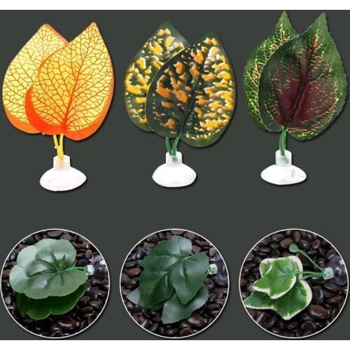 Artificial Leaves Fish Perch Betta Spawning Resting Leaf Floating Bed Leaf Hammock-fighting Fish Aqarium Background Decoration