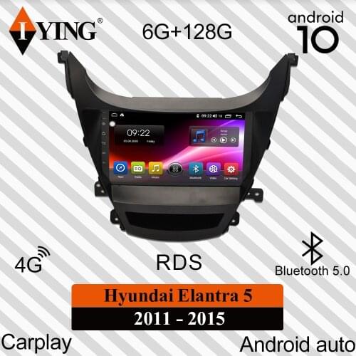 IYING Wireless Carplay For Hyundai Elantra 5 JK GD MD 2011-2015 Car Radio Multimedia Video Player Navigation GPS Android 10
