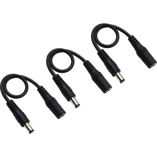 5.5 2.1mm Jack Reverse Polarity Converter Cable For Guitar Piano Pedals