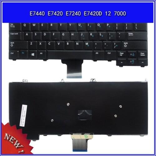 Laptop Keyboard for DELL Latitude E7440 E7420 E7240 E7420D 12 7000 Notebook Replace Keyboard