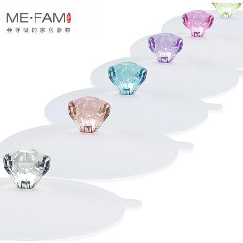 Mug Cover Colorful Luxury Acrylic Diamond Handle Transparent Silicone Coffee Cup Lid Suction Seal Anti-dust Tea Copa Taza Cap