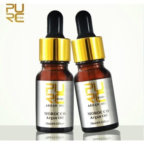 PURC Moroccan Pure Argan Oil for Hair Care 10Ml Hair Oil Treatment for All Hair Types Hair Scalp Treatment