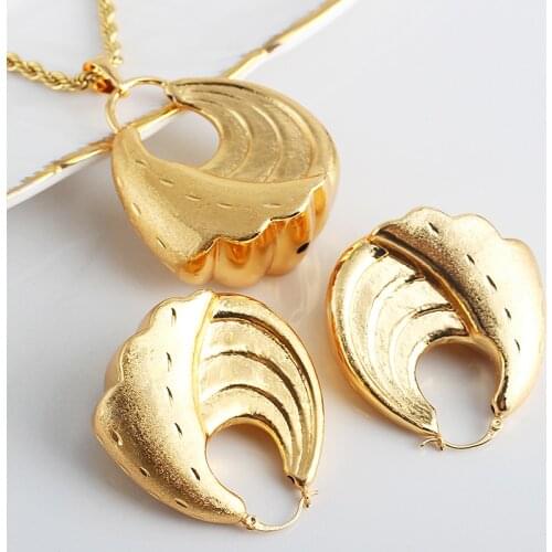 Fashion Jewelry Bohemia Jewelry Sets For Women Earrings Necklace Pendant Flower Jewelry For Engagement fashion Jewelry Findings