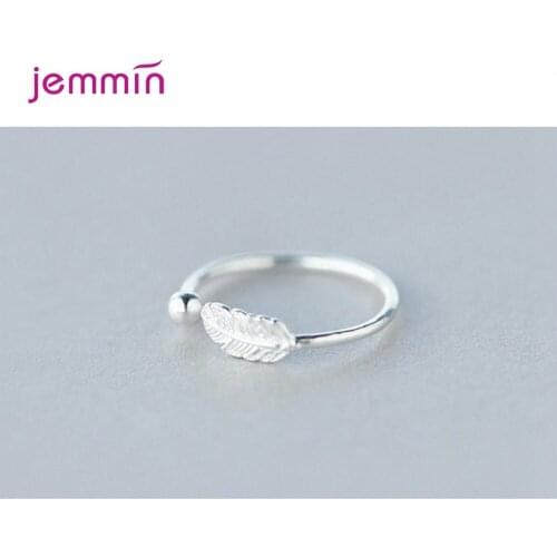 New Arrival 100% Real 925 Sterling Silver Jewelry Fashion Feather Ball Beads Rings for Women Bijoux Statement Antique Ring