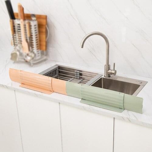 Sink Anti-Splash Water Baffle Board Foldable Elastic Basin Sink Board Water Barrier Dish Waterproof Board Kitchen Accessories