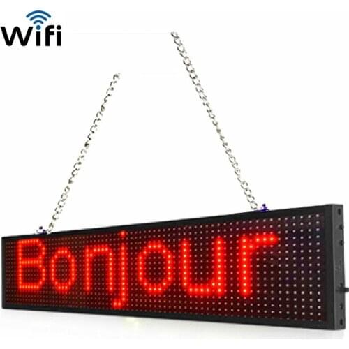110V 220V P5 WIFI RGB 50CM Programmable Scrolling text Message Display Board. Perfect Store Welcome Signage Advertising Solution