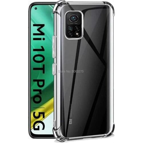Shockproof Silicone TPU Case For Xiaomi Mi 10T Case Clear Transparent full Phone cover For Xiaomi Mi 10T Mi10T Pro 5G