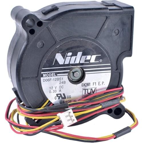 COOLING REVOLUTION D06F-12BS1 6025 6cm 60mm 12V 0.33A Double Ball Bearing High Volume Centrifugal Turbine Blower Fan